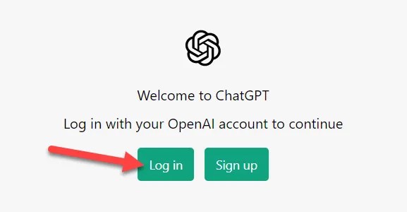 Click &ldquo;Log in&rdquo; or &ldquo;Sign up.&quot;