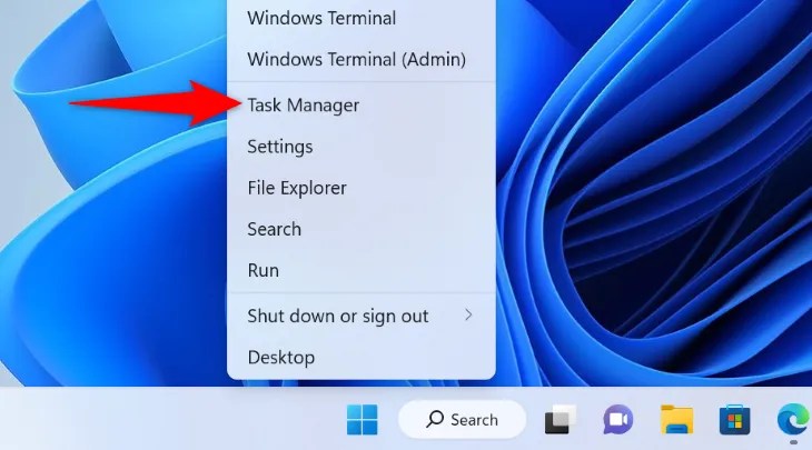 Select &ldquo;Task Manager.&quot;
