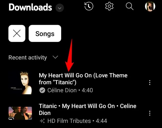 Select a song to play it.