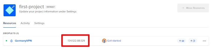 IP location in DigitalOcean