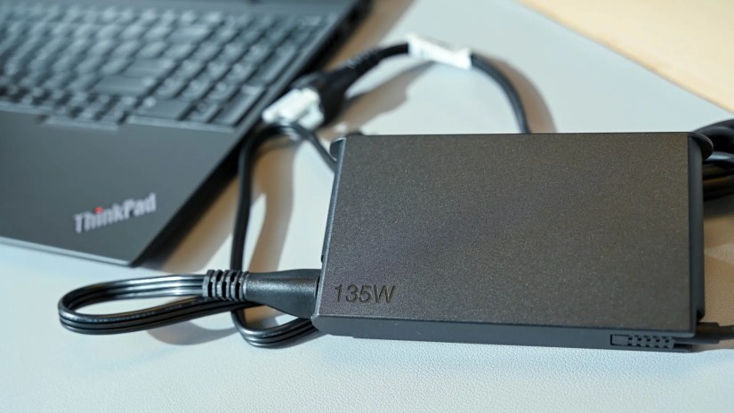 The Lenovo ThinkPad T16 Gen 1&rsquo;s 135W charger.