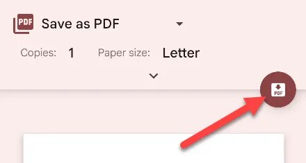 Tap print or &ldquo;PDF.&quot;
