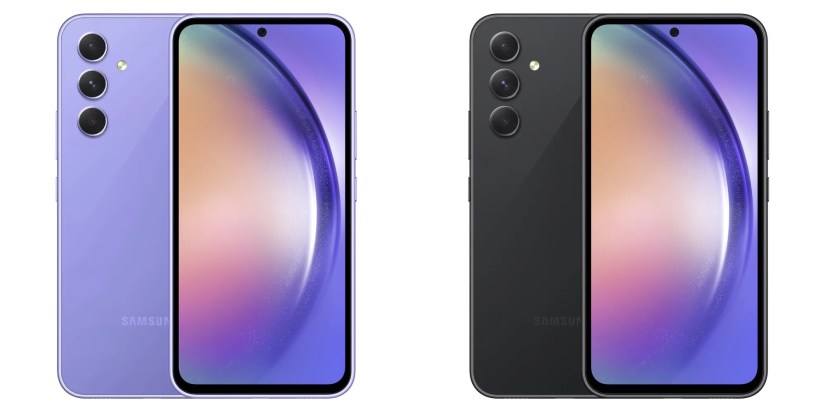 Samsung Galaxy A54 5G in two colors