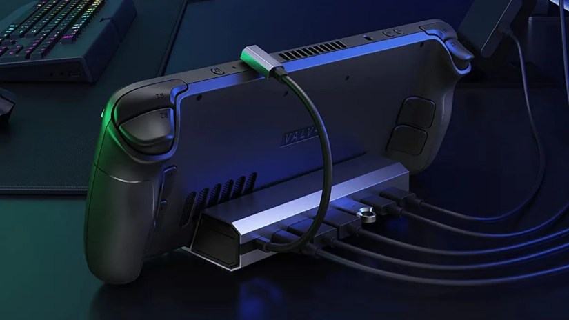JSAUX docking station on computer setup