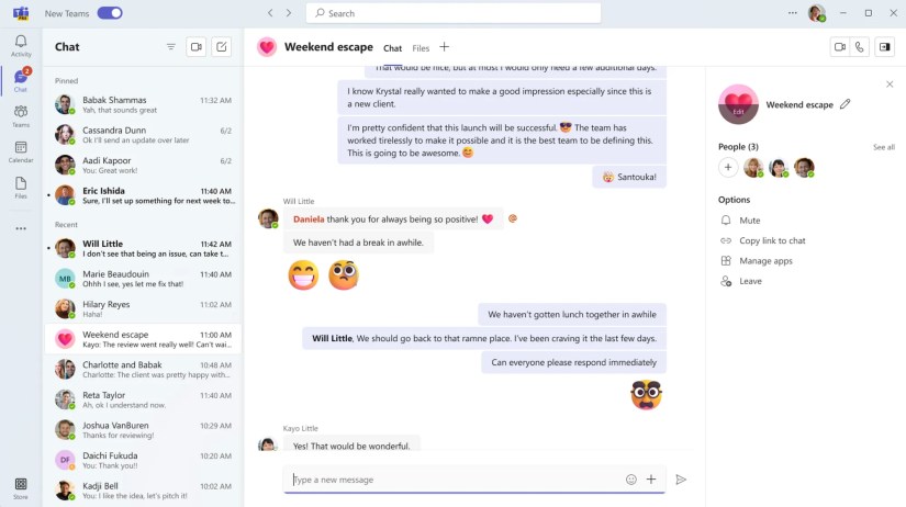 Microsoft Teams screenshot