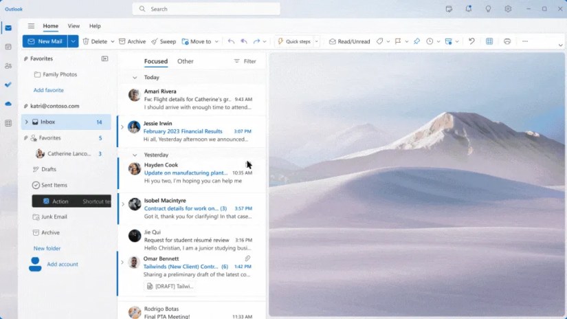Outlook screen recording