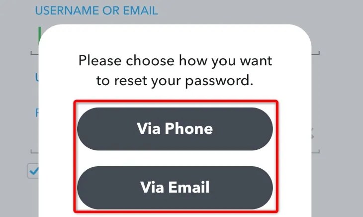 Select a recovery option.
