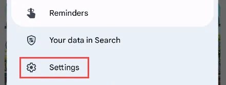 Select &ldquo;Settings.&quot;