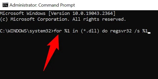 Reregister Windows DLL files.