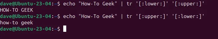 Using tokens to change the case of strings of text