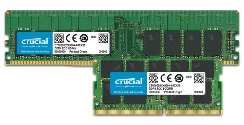 ECC RAM made by Crucial.