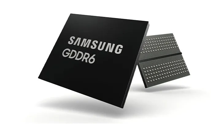 a GDDR6 memory chip