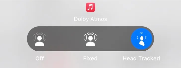 Toggle spatial audio between head-tracking, fixed, and off