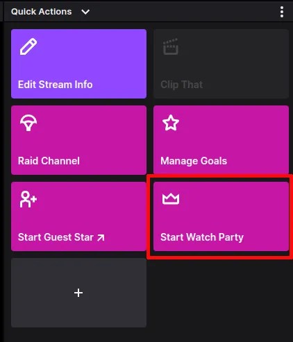 hosting a Twitch Watch Party