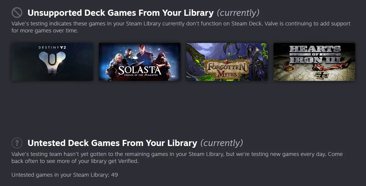 How to Check if Games Are Steam Deck Compatible