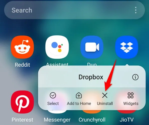 Select &ldquo;Uninstall.&quot;