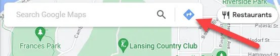 Click the directions icon.