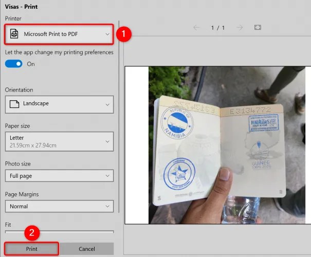 Set print options and choose &ldquo;Print.&quot;
