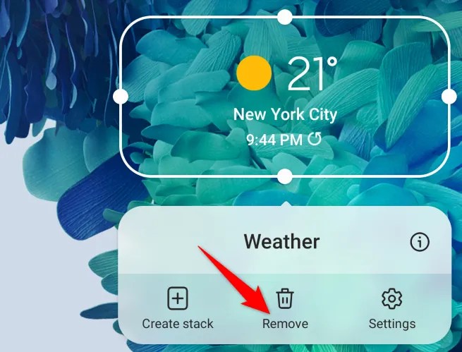 Select &ldquo;Remove.&quot;