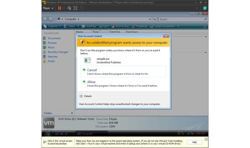 UAC on Windows Vista.