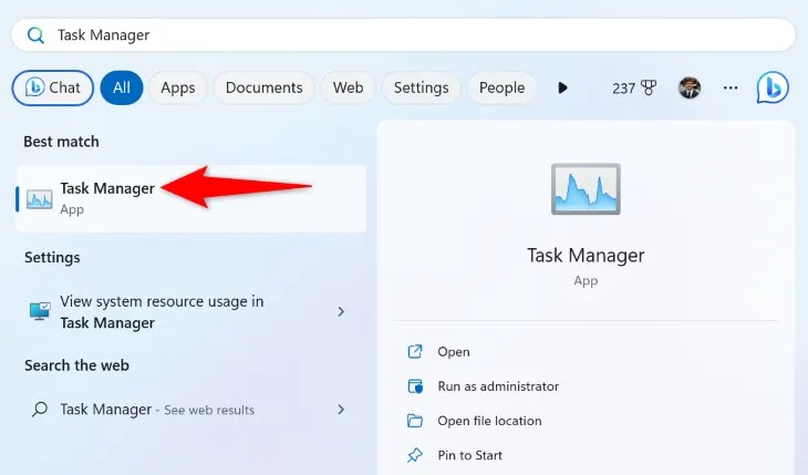 Select Task Manager.