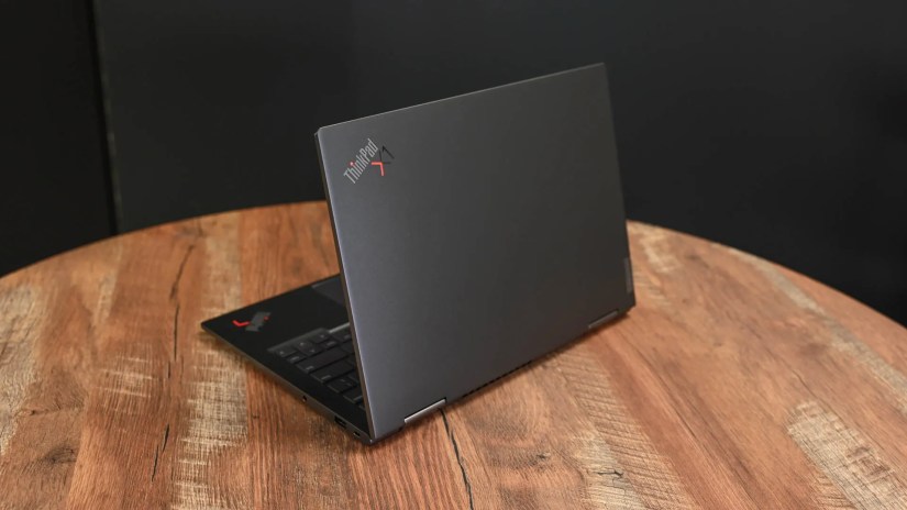 Rear of the Lenovo ThinkPad X1 Yoga (Gen 8)