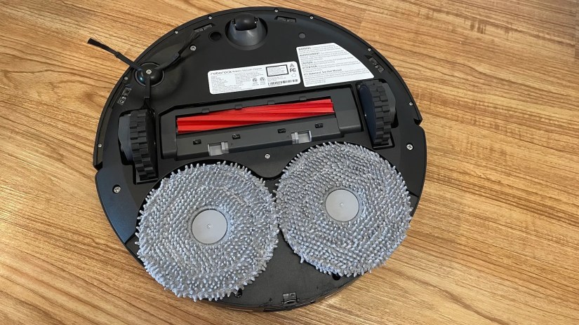 Underneath the Roborock Q Revo.