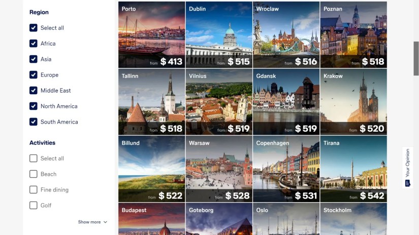 Lufthansa flight deals from New York.