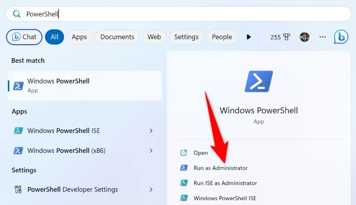 Choose &ldquo;Run as Administrator.&quot;