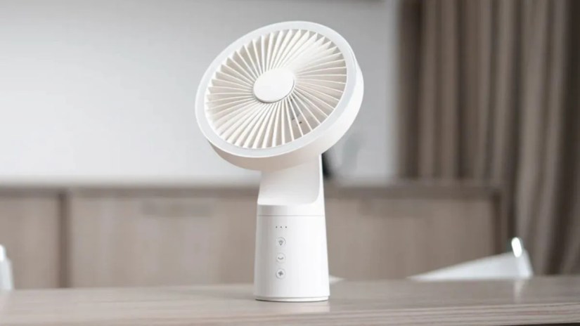 Adobe Cordless Fan on a table