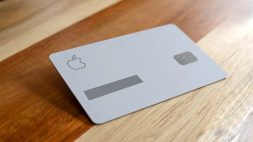 Apple Card blocked out.