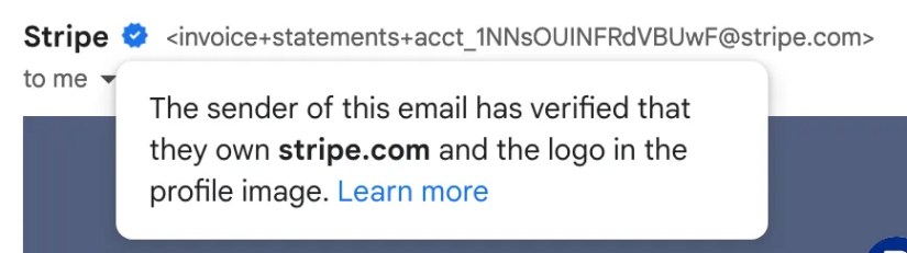 Stripe scam email screenshot