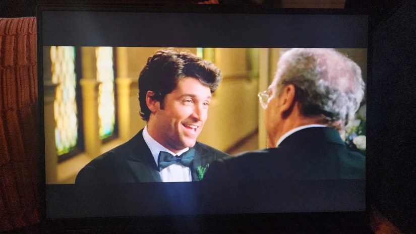 A laptop playing the movie &ldquo;Maid of Honor.&quot;