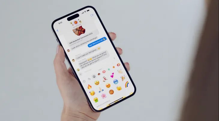 Stickers in iOS 17 from WWDC keynote