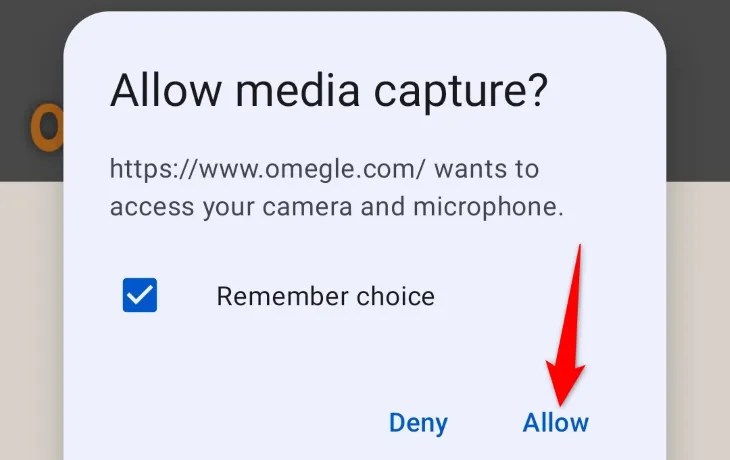 Tap &ldquo;Allow.&quot;