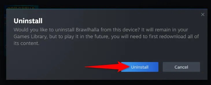 Choose &ldquo;Uninstall.&quot;