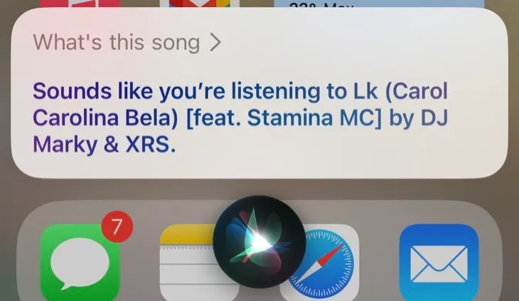 Invoke Shazam using Siri on iPhone