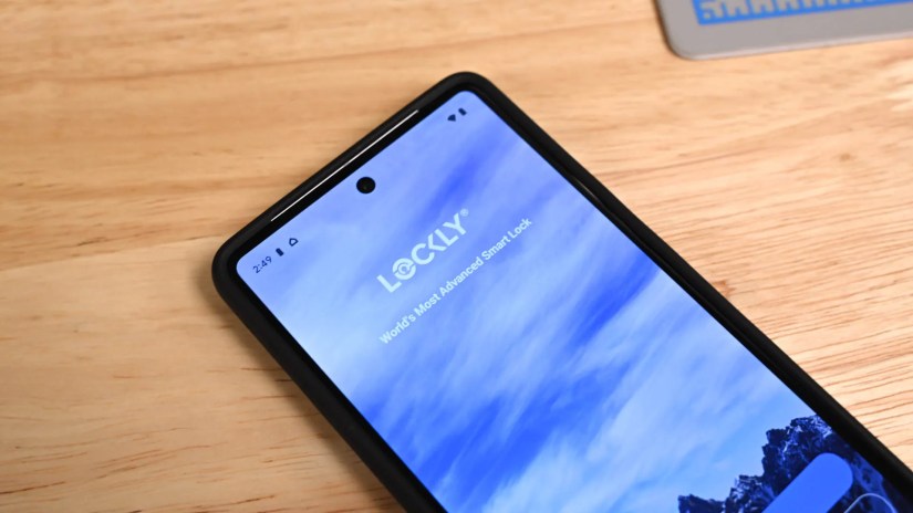 The Lockly app on a Google Pixel phone.