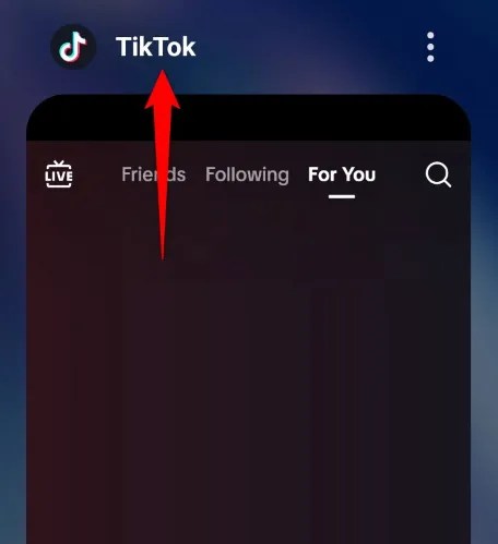 Swipe up on TikTok.