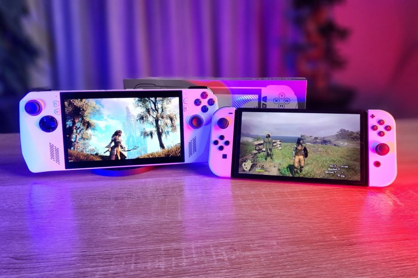 ROG Ally Next to OELD Switch