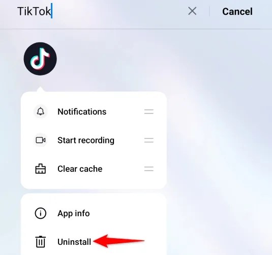 Select &ldquo;Uninstall.&quot;