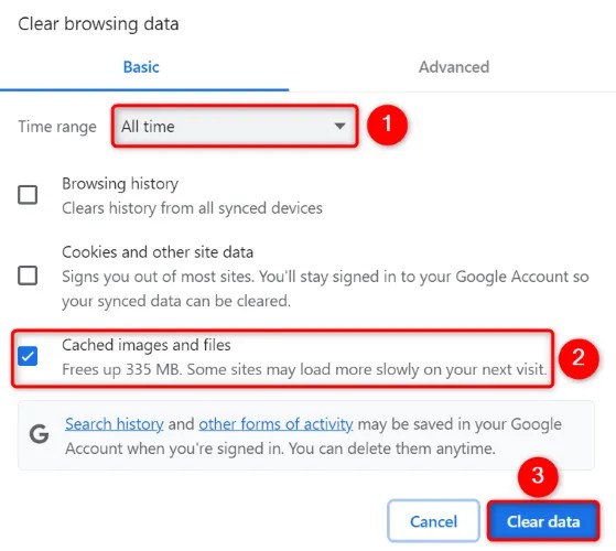 Clear cache in Chrome.