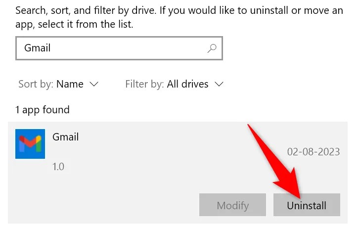 Select &ldquo;Uninstall.&quot;