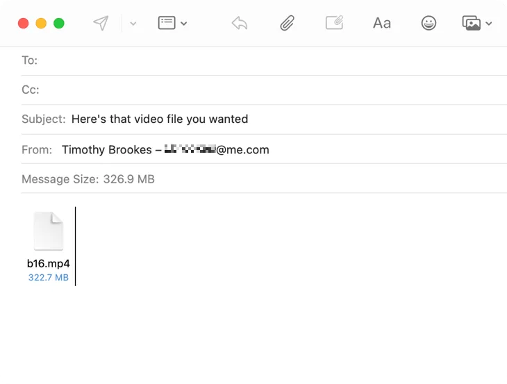 Use Mail Drop in Apple Mail to send large files via email