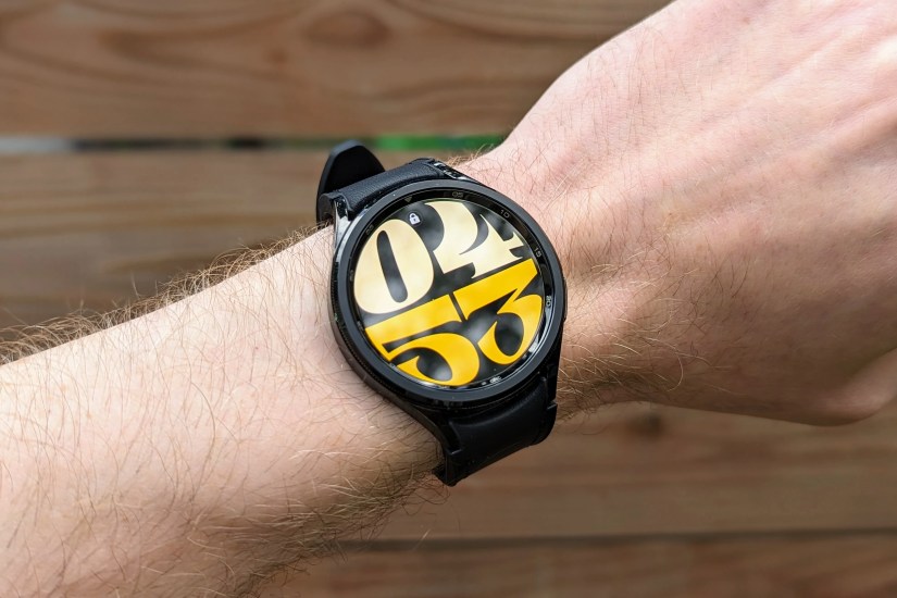 Samsung Galaxy Watch 6 Classic on a wrist.