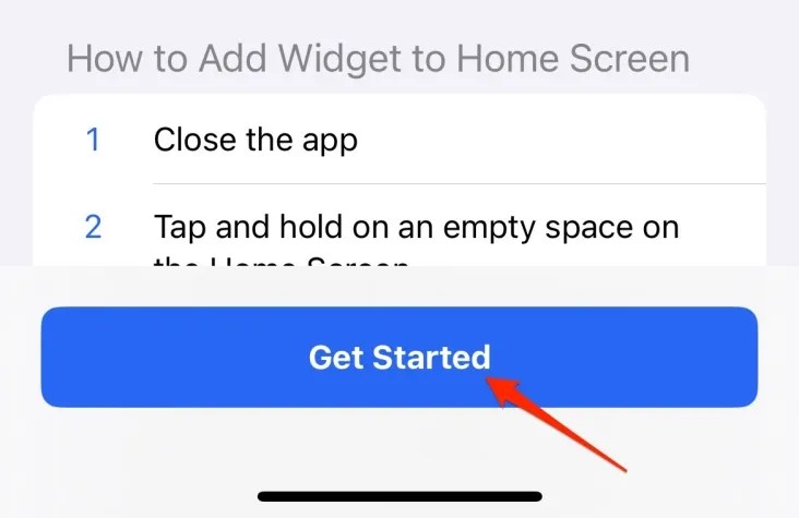 In AnyText App, tap Get Started.