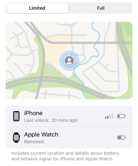 Limited data sharing via Check In