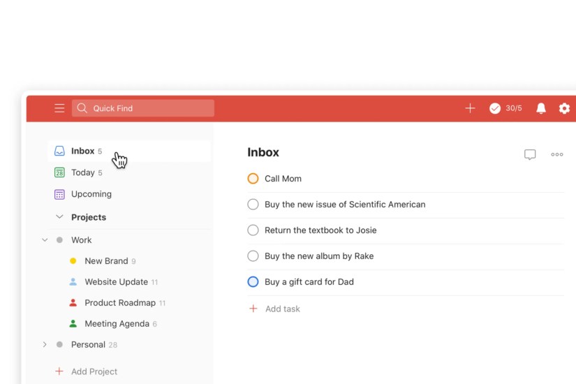 todoist inbox