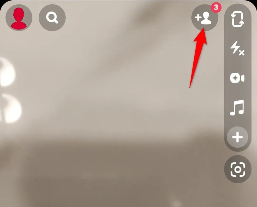 &lsquo;Add Friends&rsquo; highlighted in Snapchat.