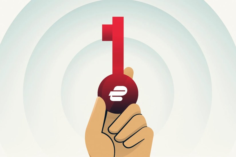 Illustration of the ExpressVPN Keys password manager.